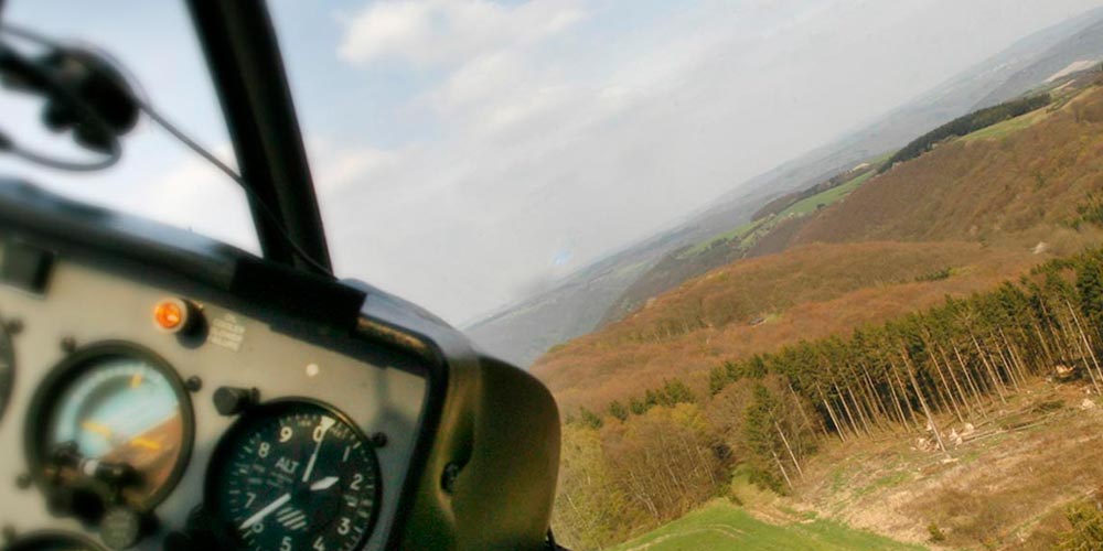 Erleben Sie einen Helikopter Rundflug