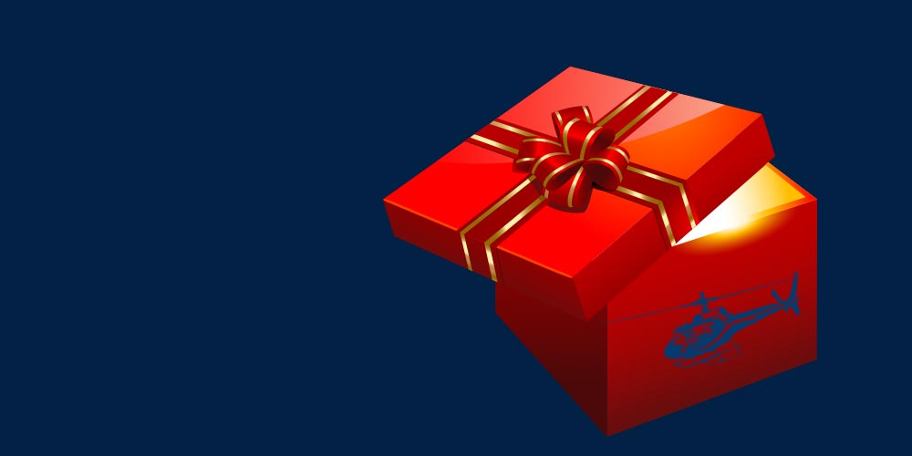 Gutschein Rundflug Helikopter Hubschrauber zu zweit zwei Personen dauer 2 Personen